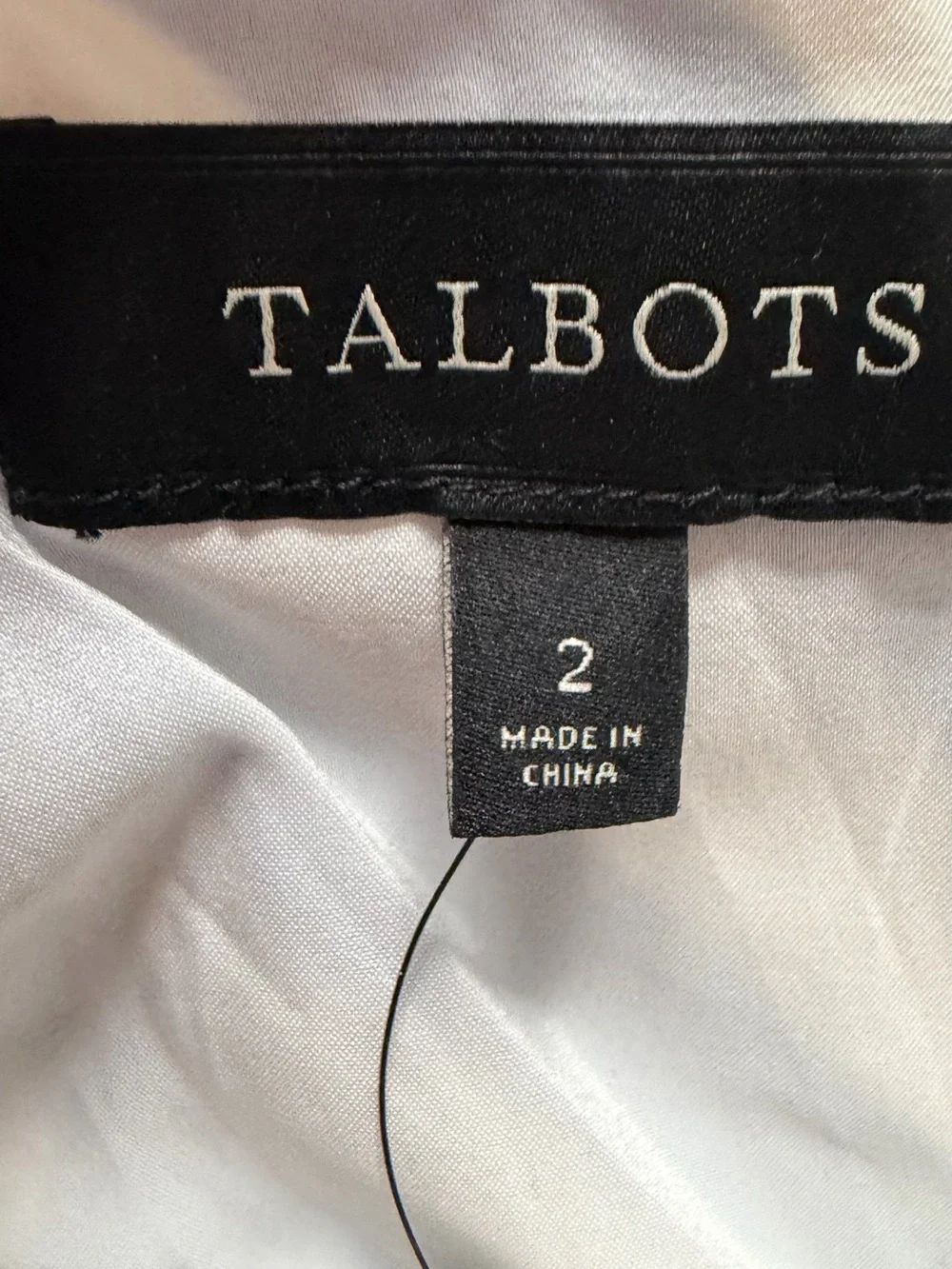 Talbots Blue and White Chevron Skater Skirt